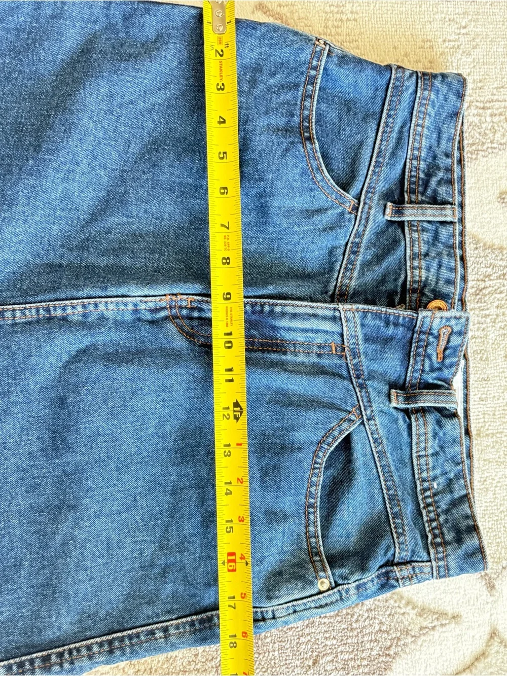 Lefties Vintage Denim  Maxi Stretch High-Waisted Front Slit A-Line Jean Skirt - Picture 7 of 11